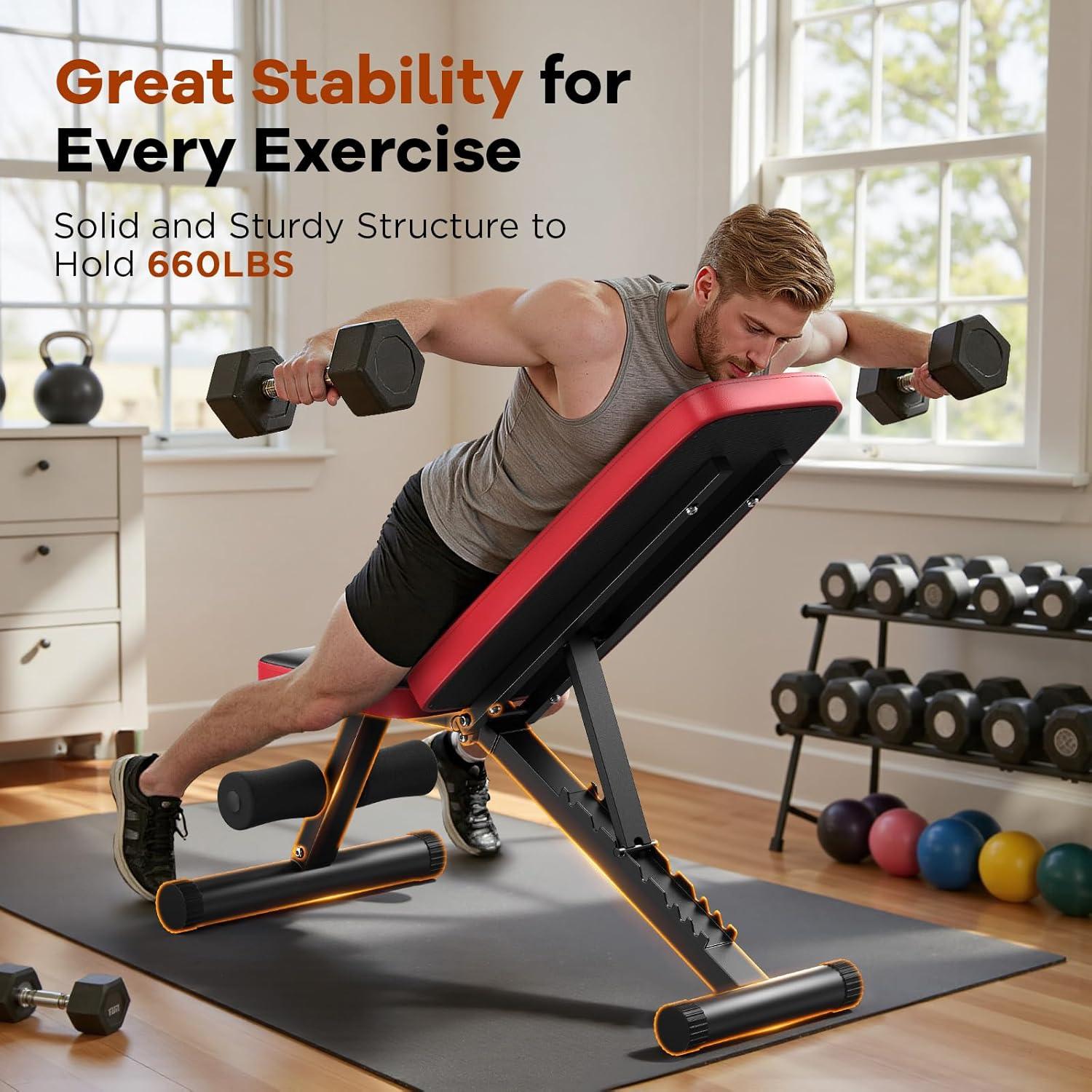 Our Take on the NICEPEOPLE Foldable Weight Bench: Compact Strength
