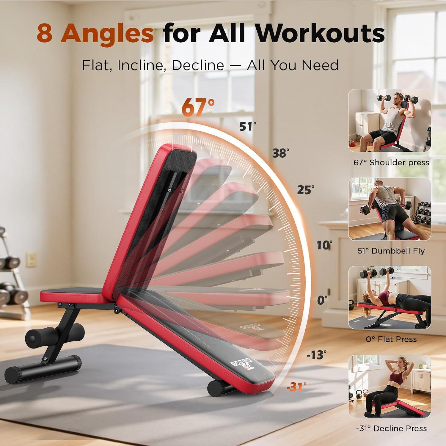 Our Take on the NICEPEOPLE Foldable Weight Bench: Compact Strength