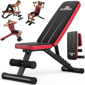 NICEPEOPLE Adjustable Weight Bench for Home Gym 8 Backrests